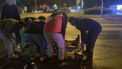 Otomobil ve Motosiklet Çatıştı: Bir Kişi Yaralandı