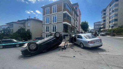 Çorum’da cip ile otomobil çarpıştı: 2 yaralı