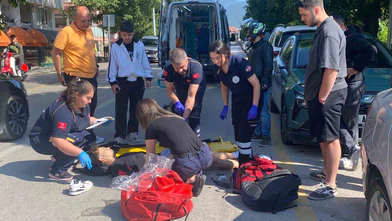 Zincirleme Kaza: Motosiklet Sürücüsü Yaralandı