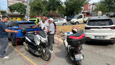 Motosiklet ile Ticari Taksi Çarpıştı: Kaza Maddi Hasarla Atlatıldı