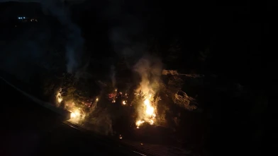 Ormanlık alanda çıkan örtü yangını söndürüldü