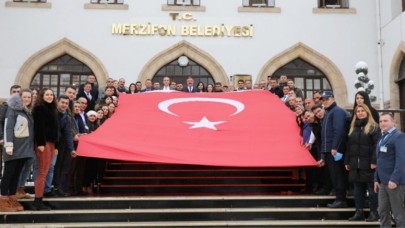 1 NUMARALI PROTOKOL BAYRAĞI MERZİFON’A EMANET