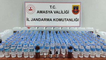 115 LİTRE SAHTE İÇKİ ELE GEÇİRİLDİ