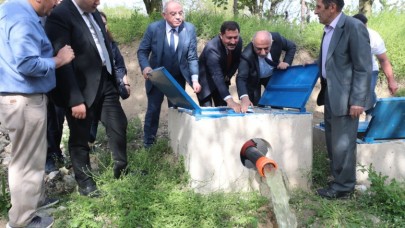 2 KÖYÜN BASINÇLI SULAMA TESİSİ HİZMETE AÇILDI