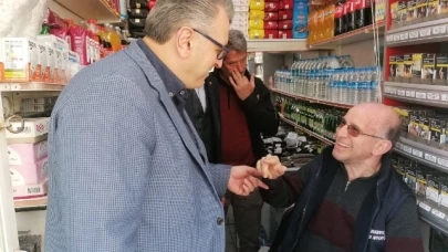 ÇİLEZ, MERZİFON’DA ESNAF ZİYARETLERİNDE BULUNDU