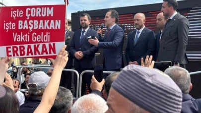 FATİH ERBAKAN ÇORUM’DA PARTİLİLERİ İLE BULUŞTU
