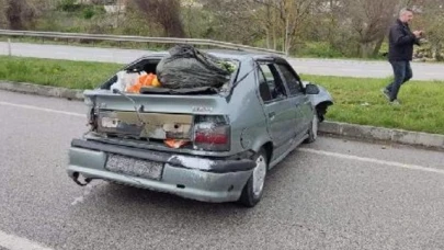 Gümüşhacıköy'de trafik kazası: Anne ve 3 çocuk yaralandı