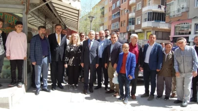 HALUK İPEK ESNAFLA BULUŞTU