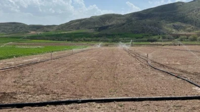 İLGAZİ KÖYÜ BASINÇLI SULAMA TESİSİ HAYATA GEÇİRİLDİ