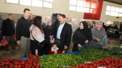 Masatlı, Pazar Esnafı ve Vatandaşları Ziyaret Etti