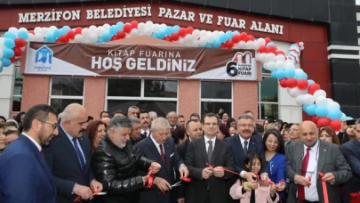 MERZİFON 6. KİTAP FUARI'NIN AÇILIŞI GERÇEKLEŞTİ