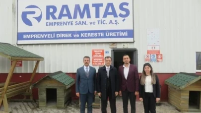 RAMTAŞ EMPRENYE FABRİKASINI ZİYARET ETTİ
