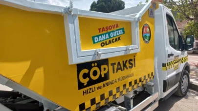 TAŞOVA BELEDİYESİ ÇÖP TAKSİ HİZMETİNİ BAŞLATTI