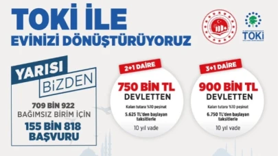 155 BİN BAŞVURU YAPILDI