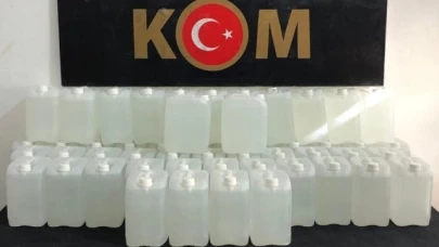 300 LİTRE ETİL ALKOL ELE GEÇİRİLDİ