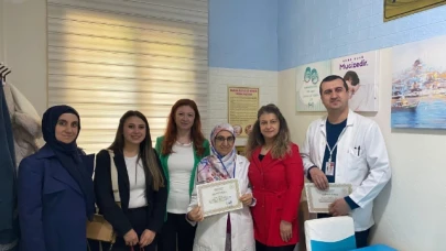 AİLE HEKİMLİĞİNE TEŞEKKÜR BELGESİ VERİLDİ