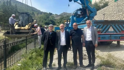 AMASYA'DA DERE YATAKLARI TEMİZLENİYOR