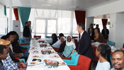 Amasya'da yabancı öğrenciler kahvaltıda bir araya geldi
