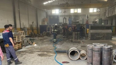 ÇORUM METAL FABRİKASINDA PATLAMA