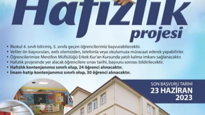 HAFIZLIK BAŞVURULARI BAŞLADI