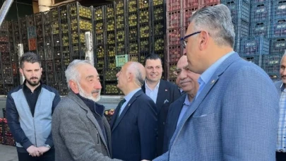 HAL ESNAFINI ZİYARET ETTİ