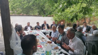 KÖYLÜLER YAĞMUR DUASI YAPTI