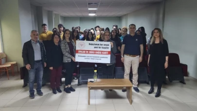 ÖĞRENCİLER ORGAN BAĞIŞI KONUŞUNDA BİLGİLENDİRİLDİ
