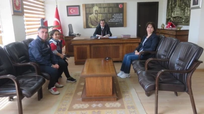 Şampiyon Kaplan, Güldoğan'ı Ziyaret Etti
