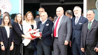 TFF Başkanı Büyükekşi, şampiyonluk kutlaması için Samsun'a gitti