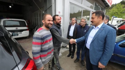 Vali Masatlı,1 Mayıs'ta Emekçileri Ziyaret Etti