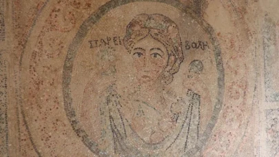1700 yıllık "Bereket Tanrıçası" motifli mozaik Amasya'da