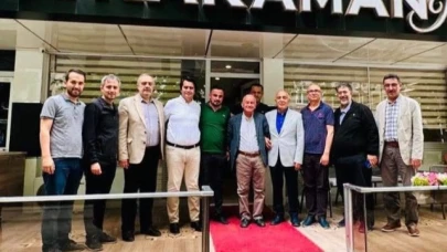 AK PARTİ İL TEŞKİLATI, BAŞKAN KARAMAN'I ZİYARET ETTİ