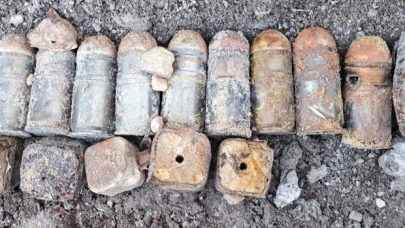Merzifon'da Toprağa Gömülü Mühimmat Bulundu
