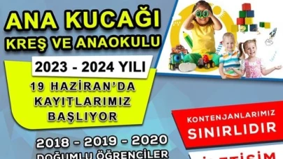 ANA KUCAĞI KREŞ VE ANAOKULU KAYITLARI BAŞLIYOR