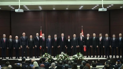 CUMHURBAŞKANI ERDOĞAN KABİNE ÜYELERİNİ AÇIKLADI
