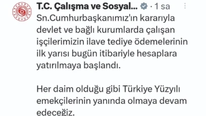 Hesaplara Yatırılmaya Başladı