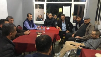 KÖYDE İNCELEMELERDE BULUNDU