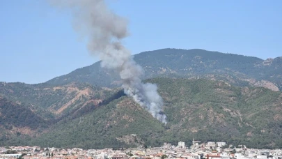 Marmaris'te orman yangını başladı