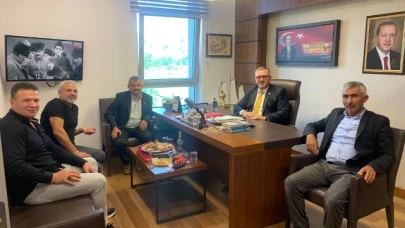 Muhtarlardan hayırlı olsun ziyareti