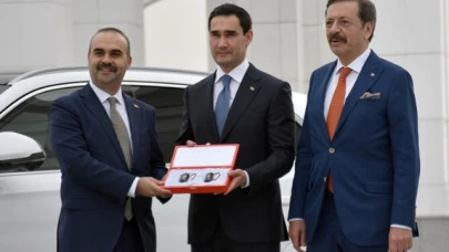 Togg araçları Türkmenistan'a törenle teslim edildi