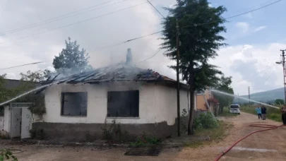 YANGINDA BİR KİŞİ HASTANELİK OLDU
