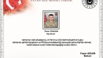 1 asker şehit oldu