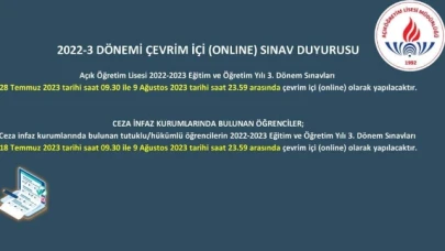 Açık Öğretim Lisesi 3. Dönem Sınavları Online Olarak Yapılacak