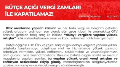 Akaryakıta gelen ÖTV zammına  Erbakan tepki gösterdi