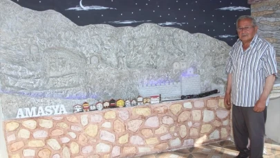 Amasya sevgisini makete taşıdı