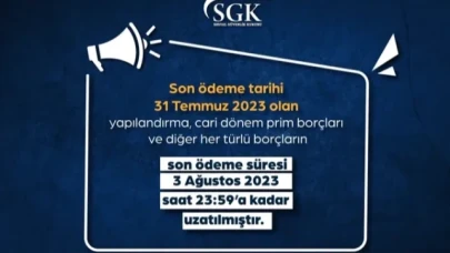 Borç yapılandırma ödemeleri 3 Ağustos'a uzattı