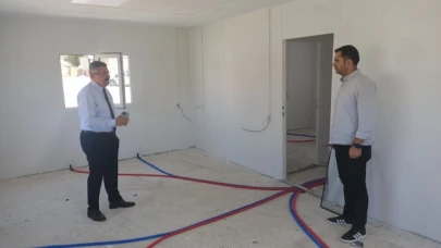 Çalışmaları yerinde inceledi.