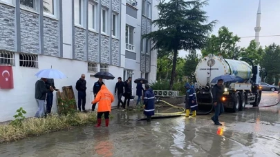 Çorum'da sağanak etkili oldu