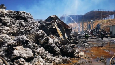 Gaziantep'teki fabrika yangını 35 milyon dolarlık hasara neden oldu