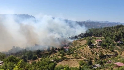 Kahramanmaraş'ta çıkan orman yangınlarına müdahale ediliyor